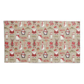 Vrolijk kerstfeest en vrienden kussensloop (Achterkant-Rechts)