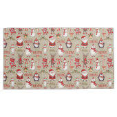 Vrolijk kerstfeest en vrienden kussensloop (Voorkant-Rechts)