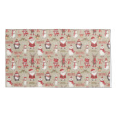 Vrolijk kerstfeest en vrienden kussensloop (Achterkant-Links)