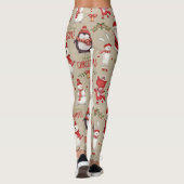 Vrolijk kerstfeest en vrienden leggings (Achterkant)