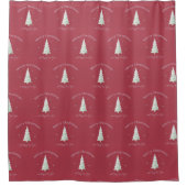 Vrolijk kerstfeest en vrolijk nieuwjaar douchegordijn (Voorkant)