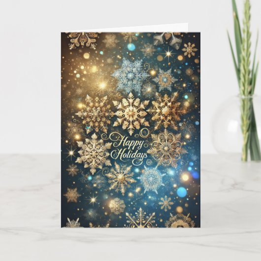 Vrolijk kerstfeest en vrolijk nieuwjaar feestdagen kaart (Voorkant)