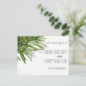 Vrolijk kerstfeest en vrolijk nieuwjaar feestdagenkaart (Staand voorkant)
