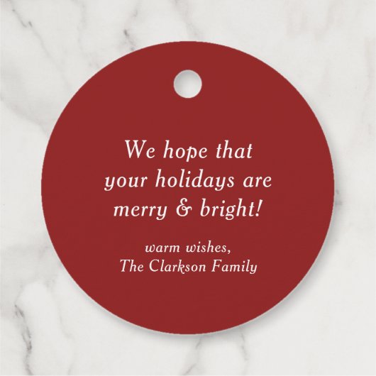 Vrolijk kerstfeest en vrolijk nieuwjaar kalligrafi bedankjes labels (Achterkant)