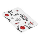 Vrolijk kerstfeest en vrolijk nieuwjaar Magnet Magneet (Rechterzijde)