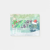 Vrolijk kerstfeest en vrolijk nieuwjaar Post-it® n Notes (Voorkant)
