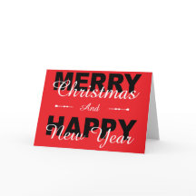 Vrolijk kerstfeest en vrolijk nieuwjaar rode feest