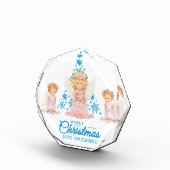 Vrolijk kerstfeest en vrolijk nieuwjaar roestvrij fotoblokken (Rechts)