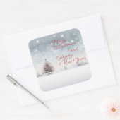 Vrolijk kerstfeest en vrolijk nieuwjaar sticker (Envelop)