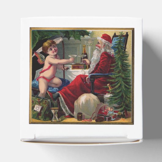 Vrolijk kerstfeest en vrolijk nieuwjaarsfeest bedankdoosjes (Bovenkant)