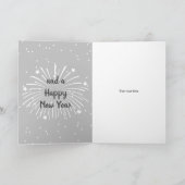 Vrolijk kerstfeest en vrolijk nieuwjaarsfeest feestdagen kaart (Binnen)