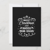 Vrolijk kerstfeest en vrolijk nieuwjaarsfeest voor kaart (Voorkant)