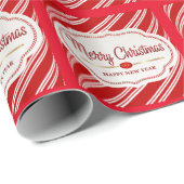 Vrolijk kerstfeest en vrolijk snoepriet voor het n cadeaupapier (Rol Hoek)