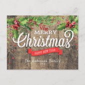 Vrolijk kerstfeest en vrolijke feestdagen (Voorkant)