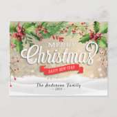 Vrolijk kerstfeest en vrolijke feestdagen (Voorkant)