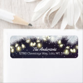 Vrolijk kerstfeest en vrolijke feestdagen etiket (Insitu)