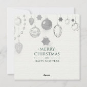 Vrolijk kerstfeest en vrolijke feestdagen feestdagenkaart (Achterkant)