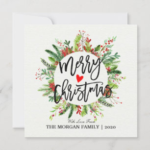 Vrolijk kerstfeest en vrolijke feestdagen feestdagenkaart