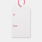 Vrolijk Kerstfeest Engelse Bulldog Santa Hats Cadeaulabel (Achterkant)