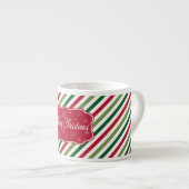 Vrolijk kerstfeest espresso kop (Voorkant rechts)