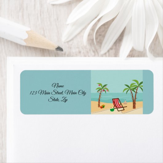 Vrolijk kerstfeest etiket (Insitu)