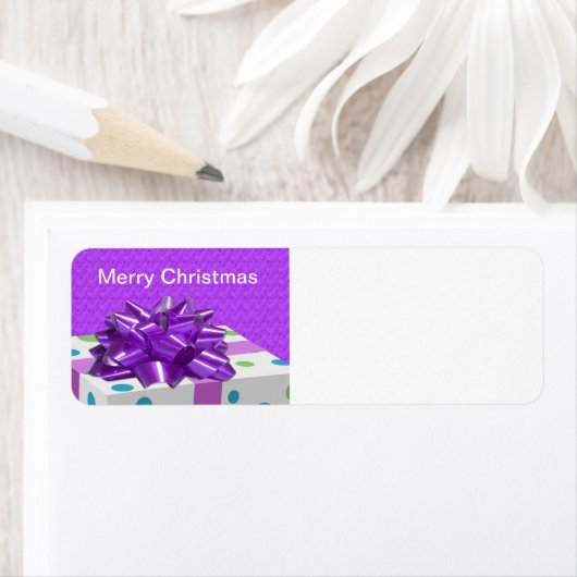 Vrolijk kerstfeest  etiket (Insitu)