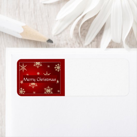 Vrolijk kerstfeest etiket (Insitu)