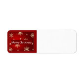 Vrolijk kerstfeest etiket (Voorkant)