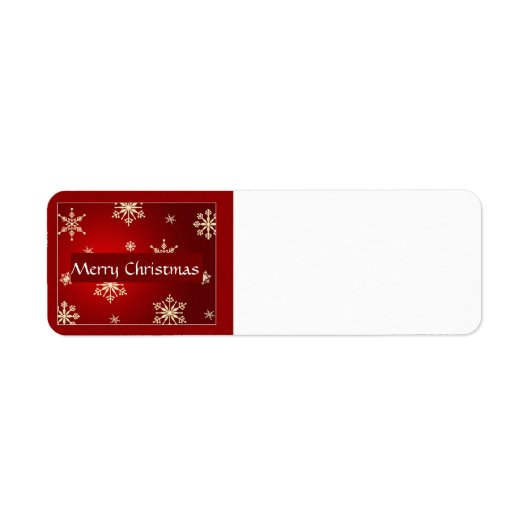 Vrolijk kerstfeest etiket (Voorkant)