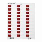 Vrolijk kerstfeest etiket (Full Sheet)