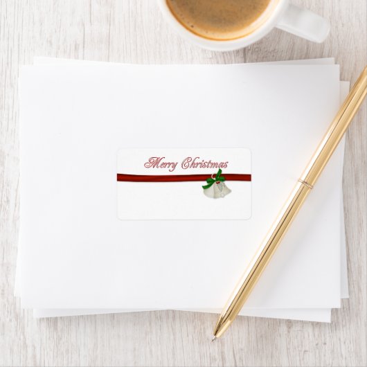 Vrolijk kerstfeest etiket (Insitu)
