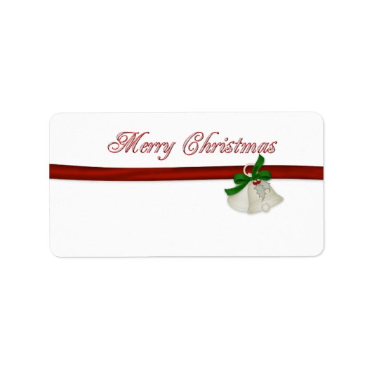 Vrolijk kerstfeest etiket (Voorkant)