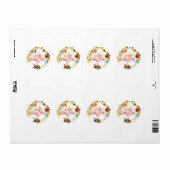 Vrolijk kerstfeest etiket (Full Sheet)