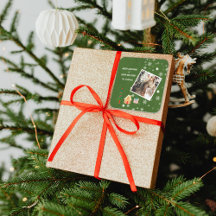 Vrolijk Kerstfeest Evergreen Familie Foto