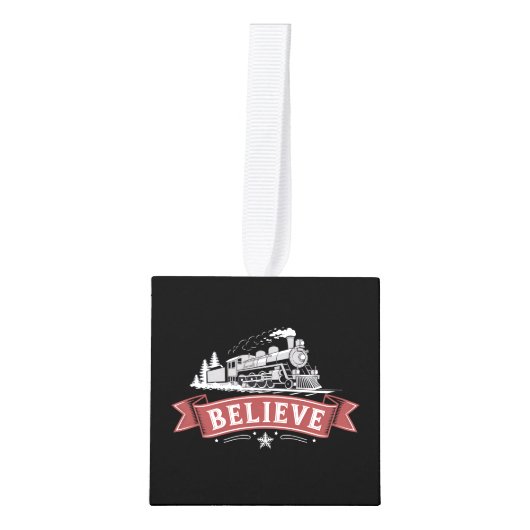 Vrolijk Kerstfeest Express Noordpool Kerstman Decoratie (Voorkant)