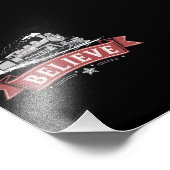 Vrolijk Kerstfeest Express Noordpool Kerstman Foto Afdruk (Hoek)