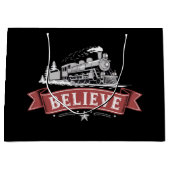 Vrolijk Kerstfeest Express Noordpool Kerstman Groot Cadeauzakje (Voorkant)