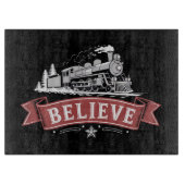 Vrolijk Kerstfeest Express Noordpool Kerstman Snijplank (Voorkant)