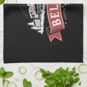 Vrolijk Kerstfeest Express Noordpool Kerstman Theedoek (Gevouwen)