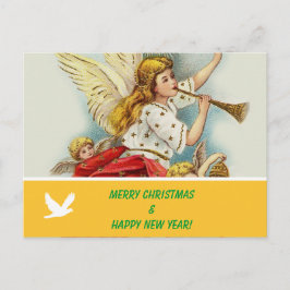 Vrolijk kerstfeest familie foto briefkaart