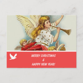 Vrolijk kerstfeest familie foto briefkaart