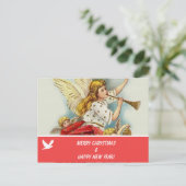 Vrolijk kerstfeest familie foto briefkaart (Staand voorkant)