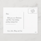 Vrolijk kerstfeest familie foto briefkaart (Achterkant)