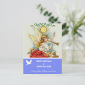 Vrolijk kerstfeest familie foto briefkaart (Staand voorkant)