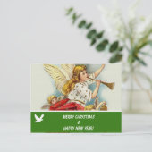 Vrolijk kerstfeest familie foto briefkaart (Staand voorkant)