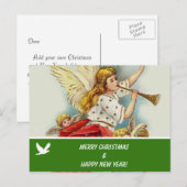 Vrolijk kerstfeest familie foto briefkaart (Voorkant / Achterkant)