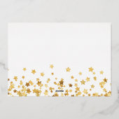 Vrolijk Kerstfeest familie Foto collage Folie Feestdagenkaart (Achterkant)