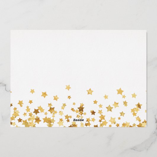 Vrolijk Kerstfeest familie Foto collage Folie Feestdagenkaart (Achterkant)