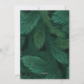 Vrolijk Kerstfeest Familie Foto Pine Tree Feestdagenkaart (Achterkant)