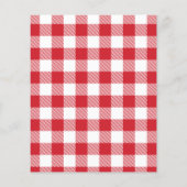 Vrolijk Kerstfeest Familie Foto Plaid Kaart (Achterkant)